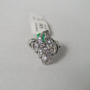 Cubic Zirconia | Stainless Steel | Ring | Size 5 | Women's